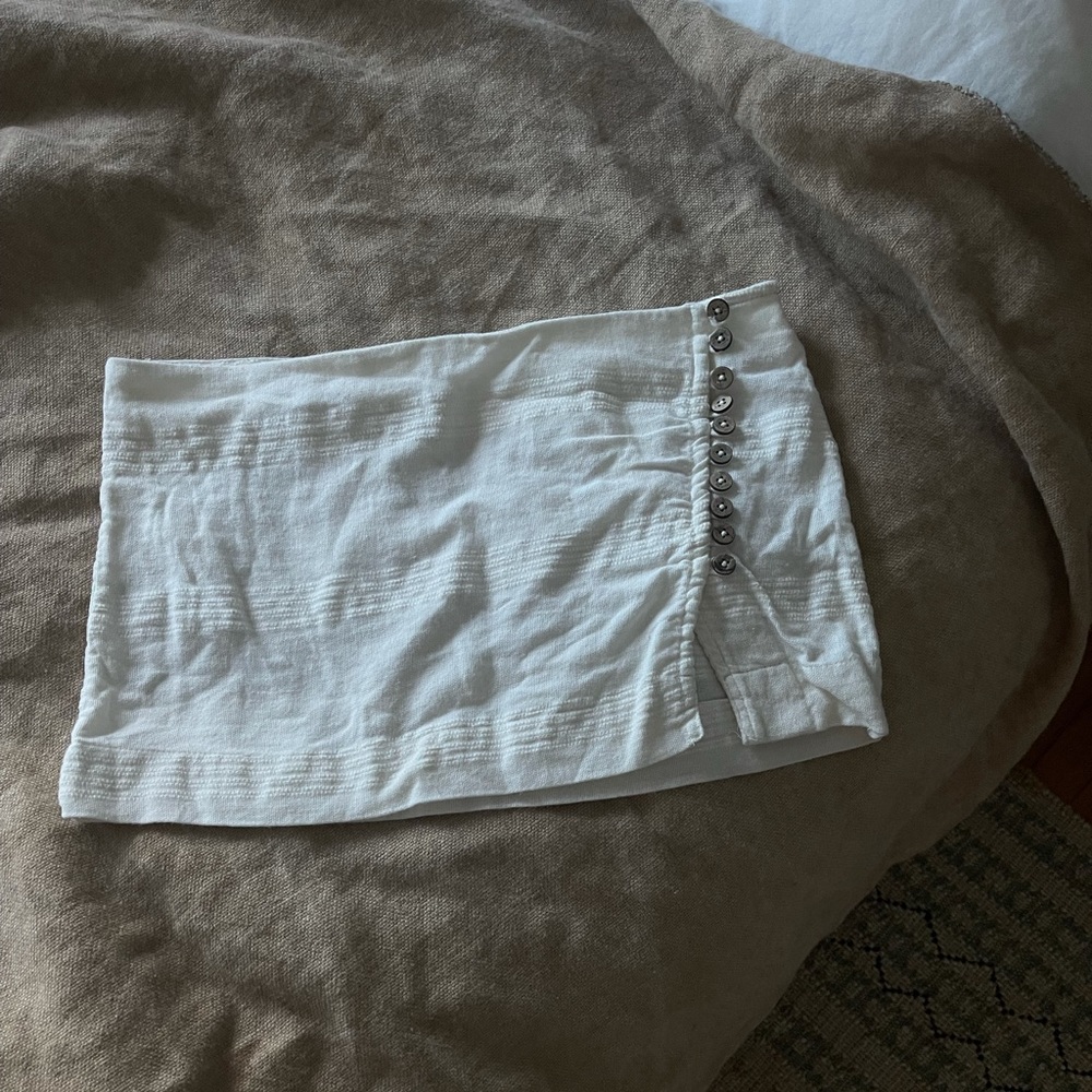 Free People White Micro Mini Skirt